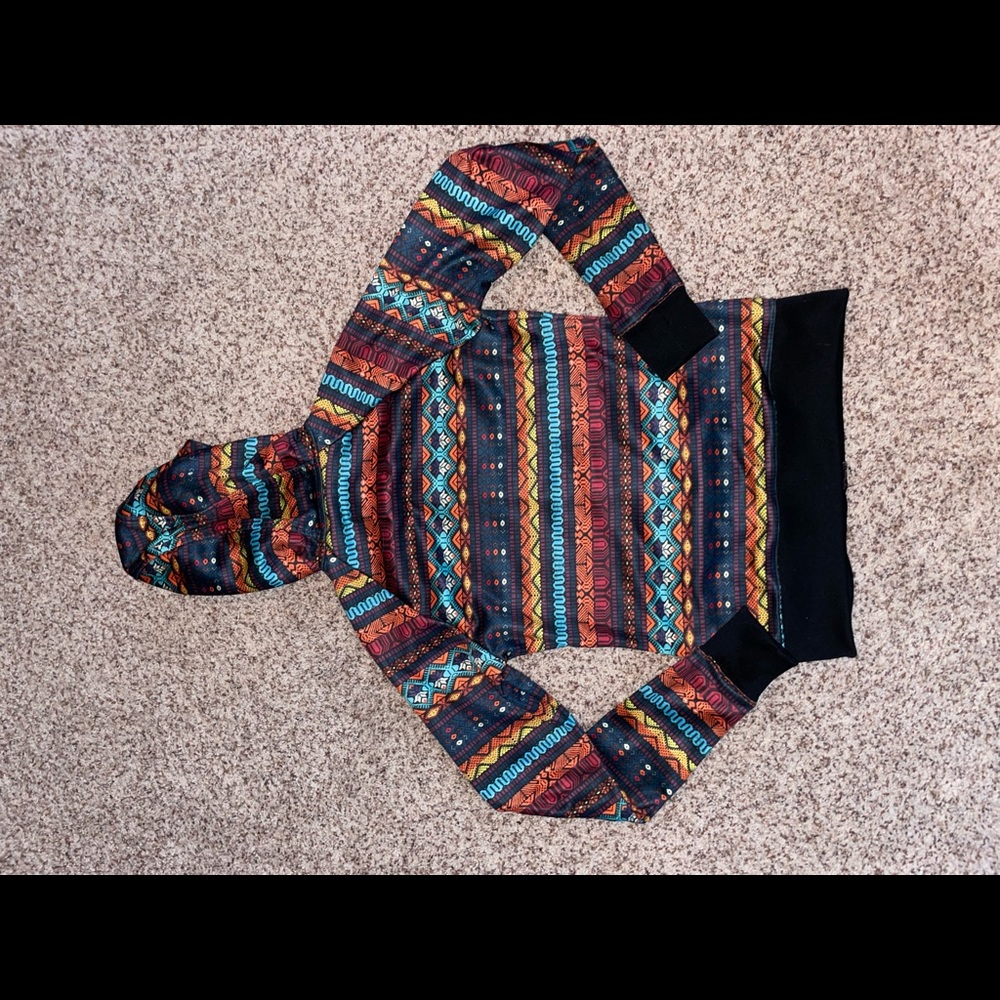 Burton fair isle water resistant zip up hoodie.